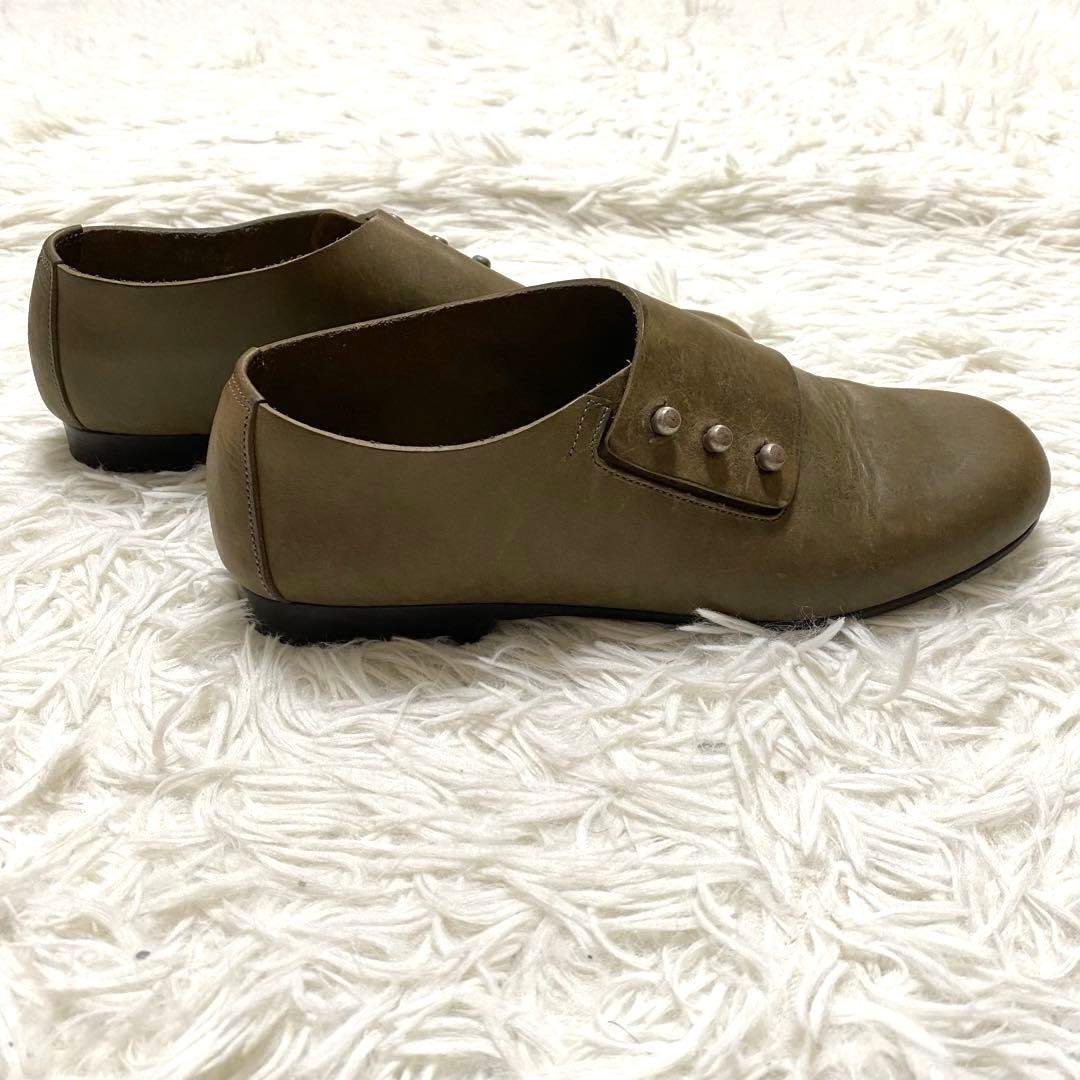 【美品】 shoe&sewn Medoc 38 シューアンドソーン モスグリーン