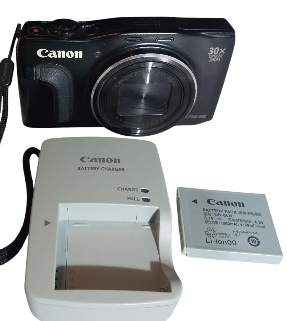 【美品】Canon PowerShot SX710 HS ブラック [動作確認済