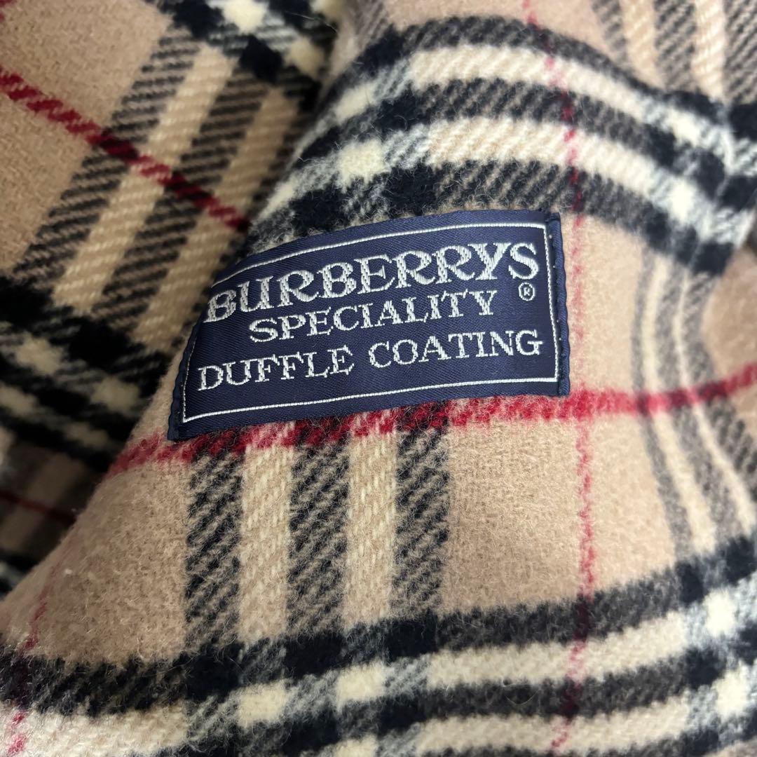 Burberryバーバリー　ノバチェック　高級ラナウールダッフルコート（E1