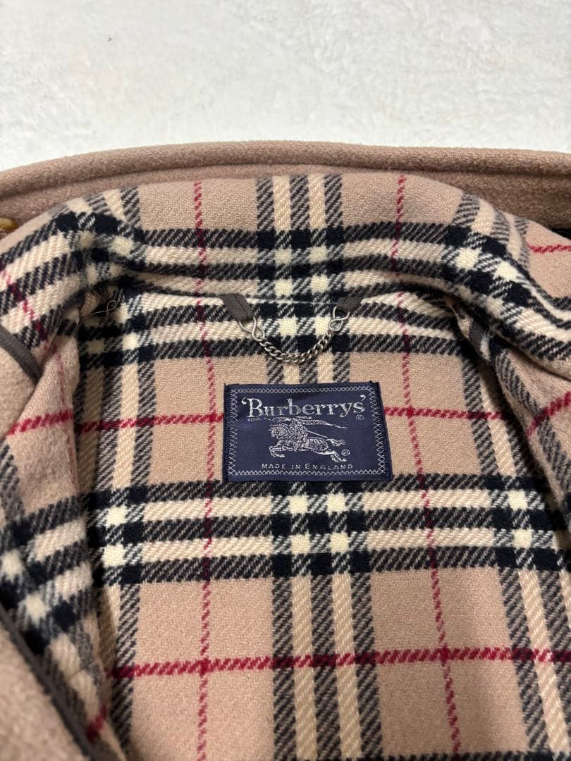 Burberryバーバリー　ノバチェック　高級ラナウールダッフルコート（E1