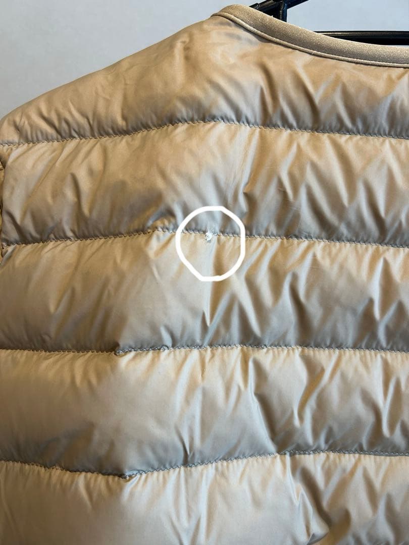 ダントン　ダウンジャケット　レディース　XS 34サイズ　ベージュ　美品