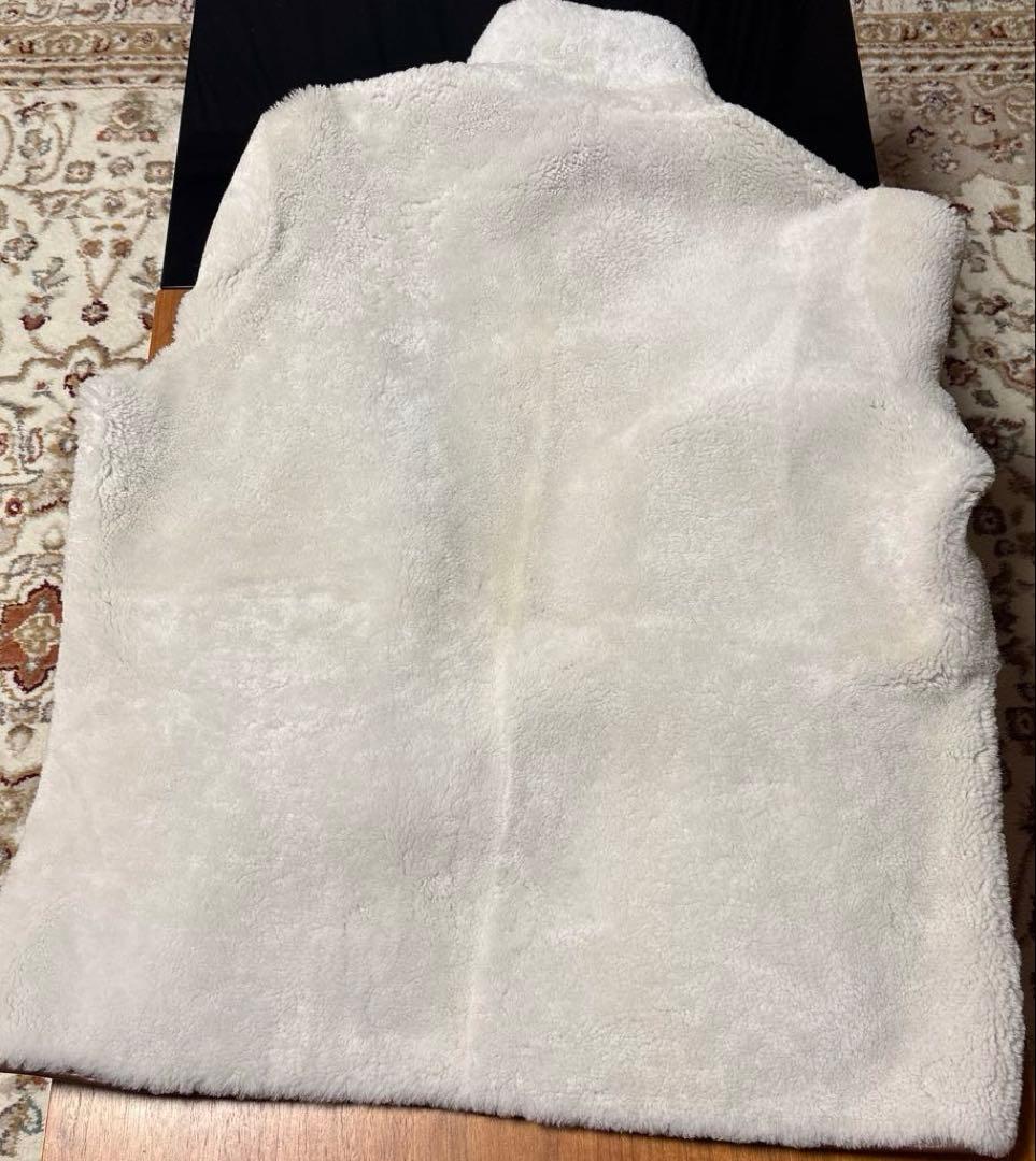 週末限定未使用アルマ リバーシブル ムートンラムレザー ブルゾン ブラウン48