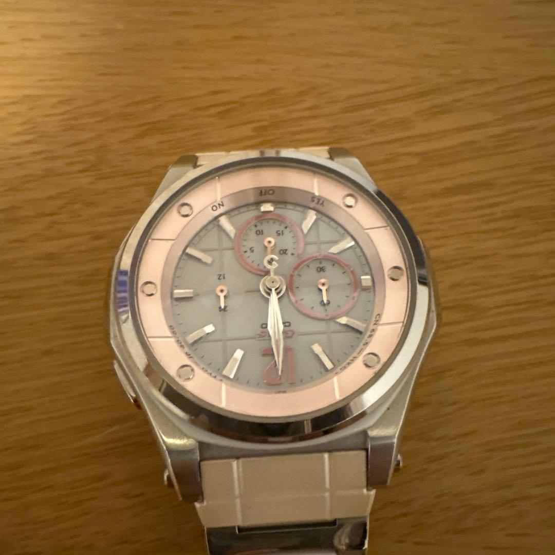 Baby-G ベビーg レディース腕時計 電波ソーラー ピンク×ホワイト