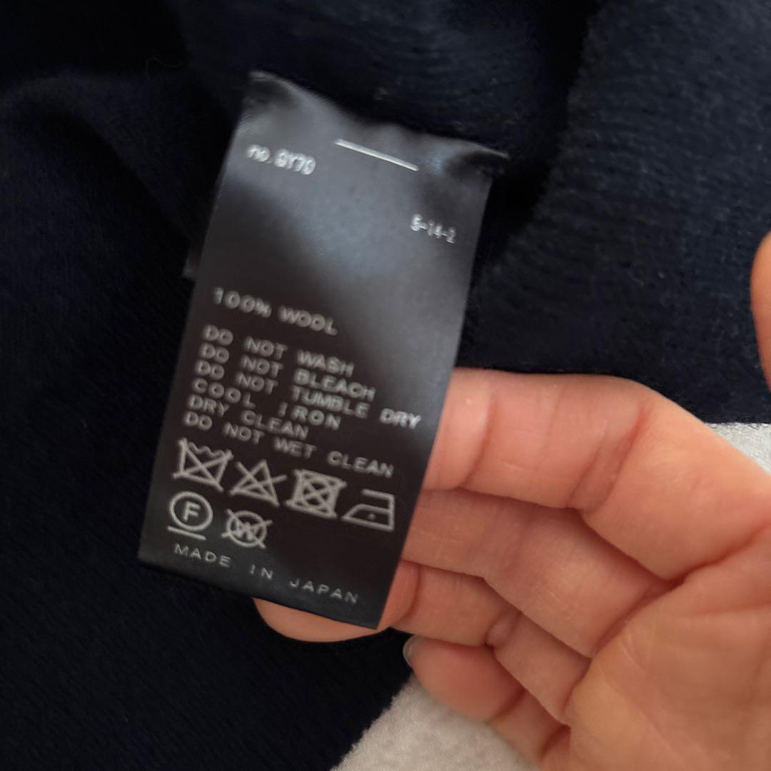 【美品✨ドゥーズィエムクラス　capriタートルネックプルオーバー　ネイビー