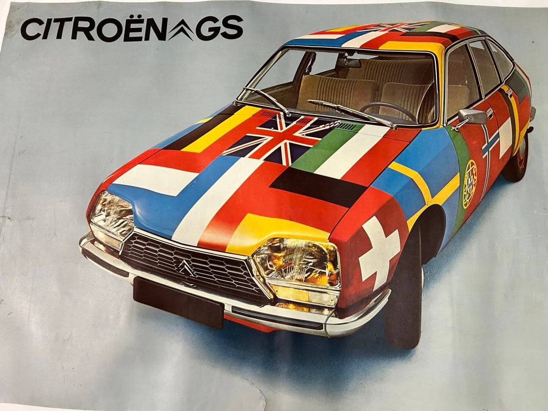 超レア:シトロエンGSの当時物ショールームポスター