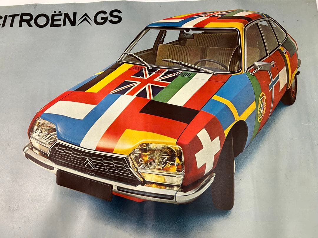 超レア:シトロエンGSの当時物ショールームポスター