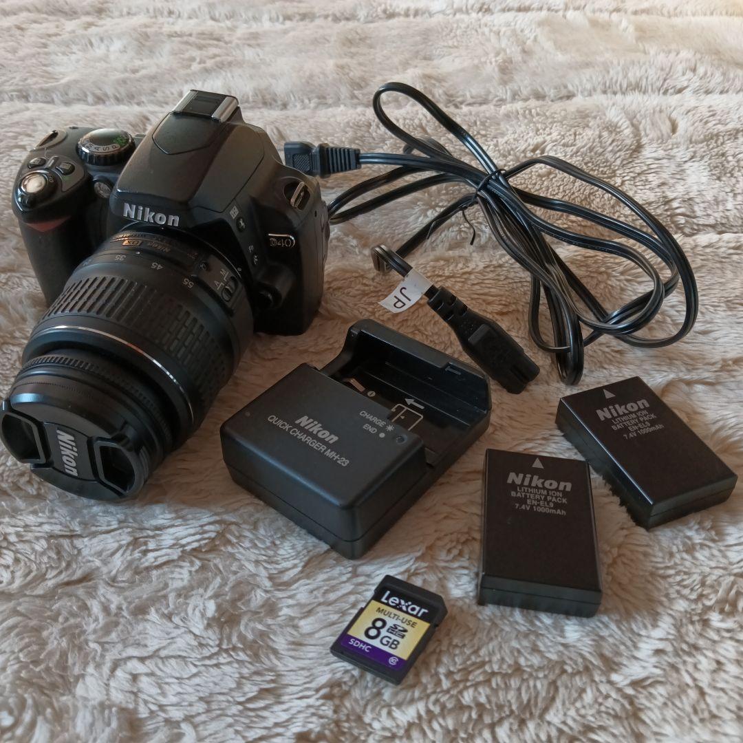 Nikon D40デジタル一眼レフ 18~55ミリ標準ズームセット[美品]