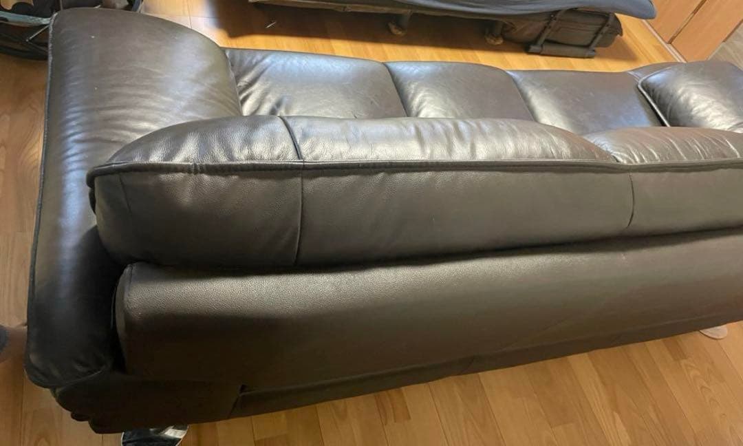 専用　【実使用1年程度】ニトリ 3人掛けソファ (ロゾ KD BE ブラック)