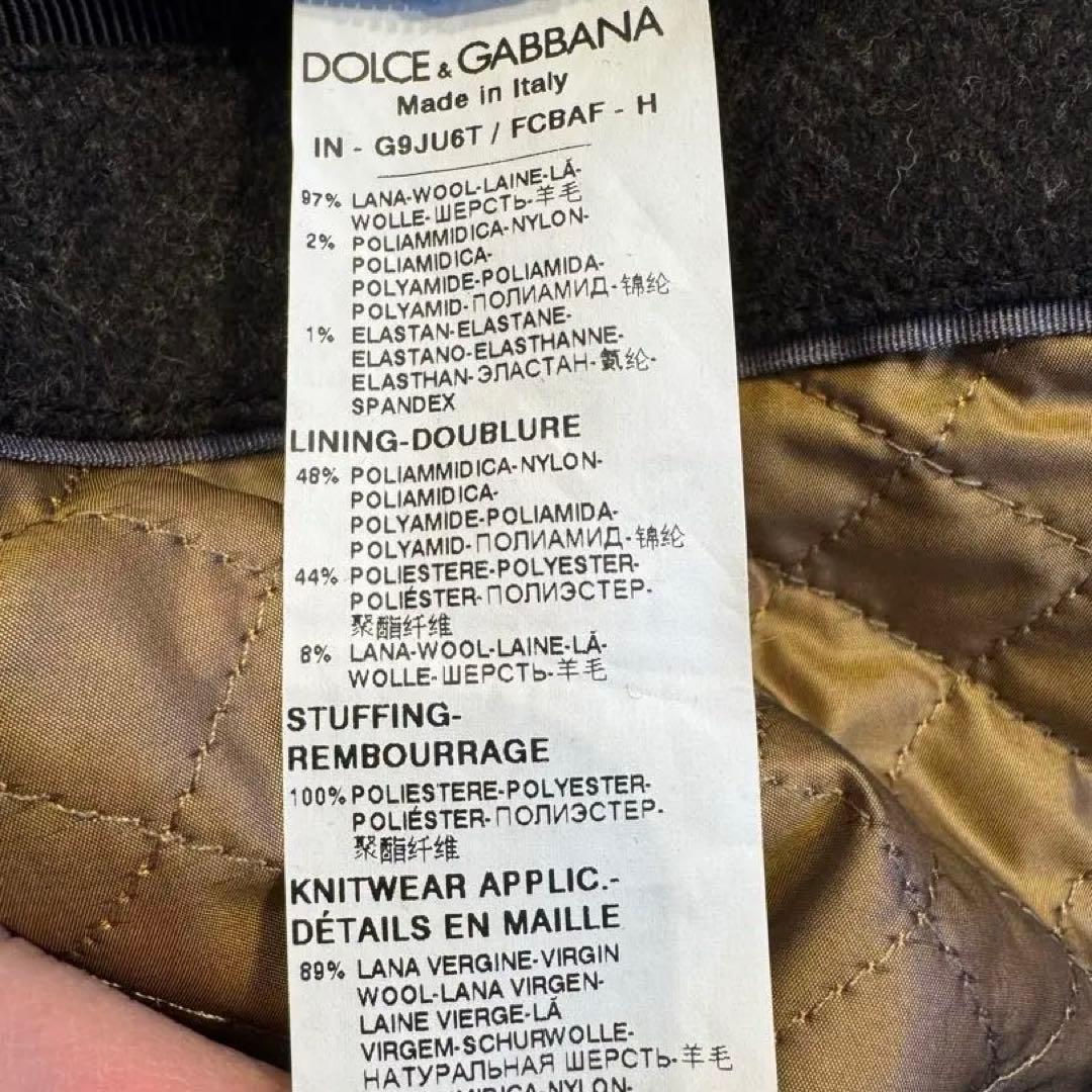 DOLCE & GABBANA ヴァージンウール ボンバージャケット L 正規品