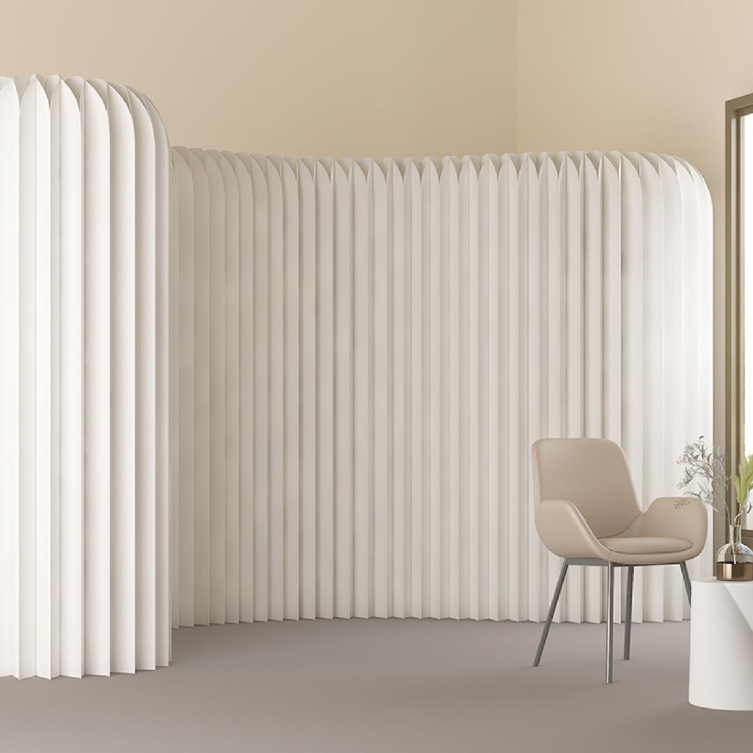 パーテーション間仕切り折り畳み式高さ1.8ｍ長さ4-5ｍ組立不要ついたて目隠し