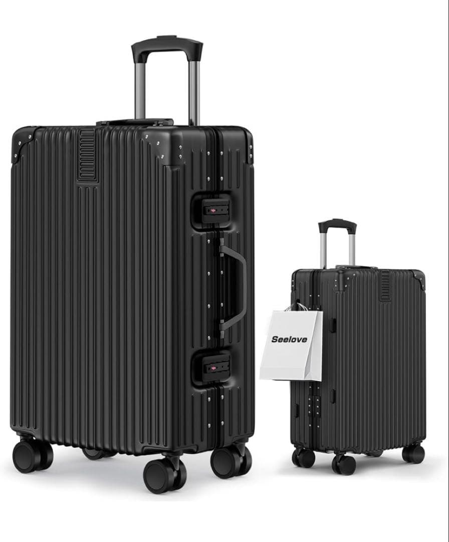 スーツケース キャリーケース 機内持ち込み ABS+PC 耐衝撃 大容量 ⼤型