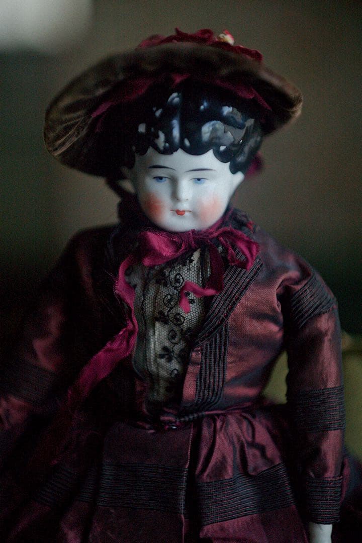 アンティーク チャイナヘッドドール ビスクドール ドイツ