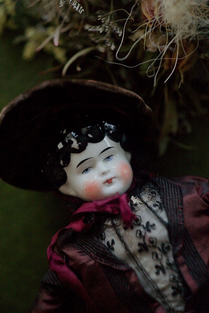 アンティーク チャイナヘッドドール ビスクドール ドイツ