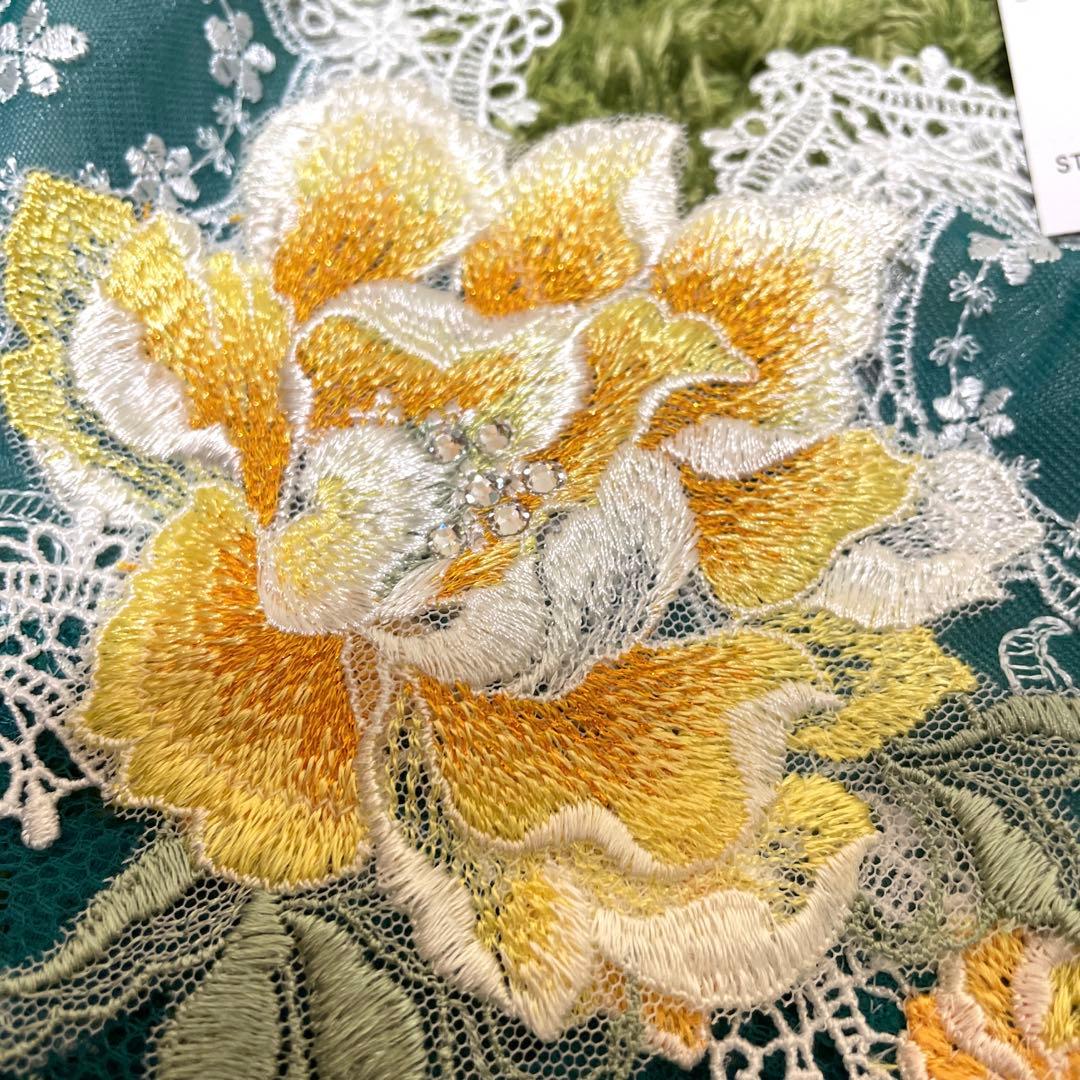 サルートSalute店舗限定スリップSTJ268GR夕陽の余韻M-80