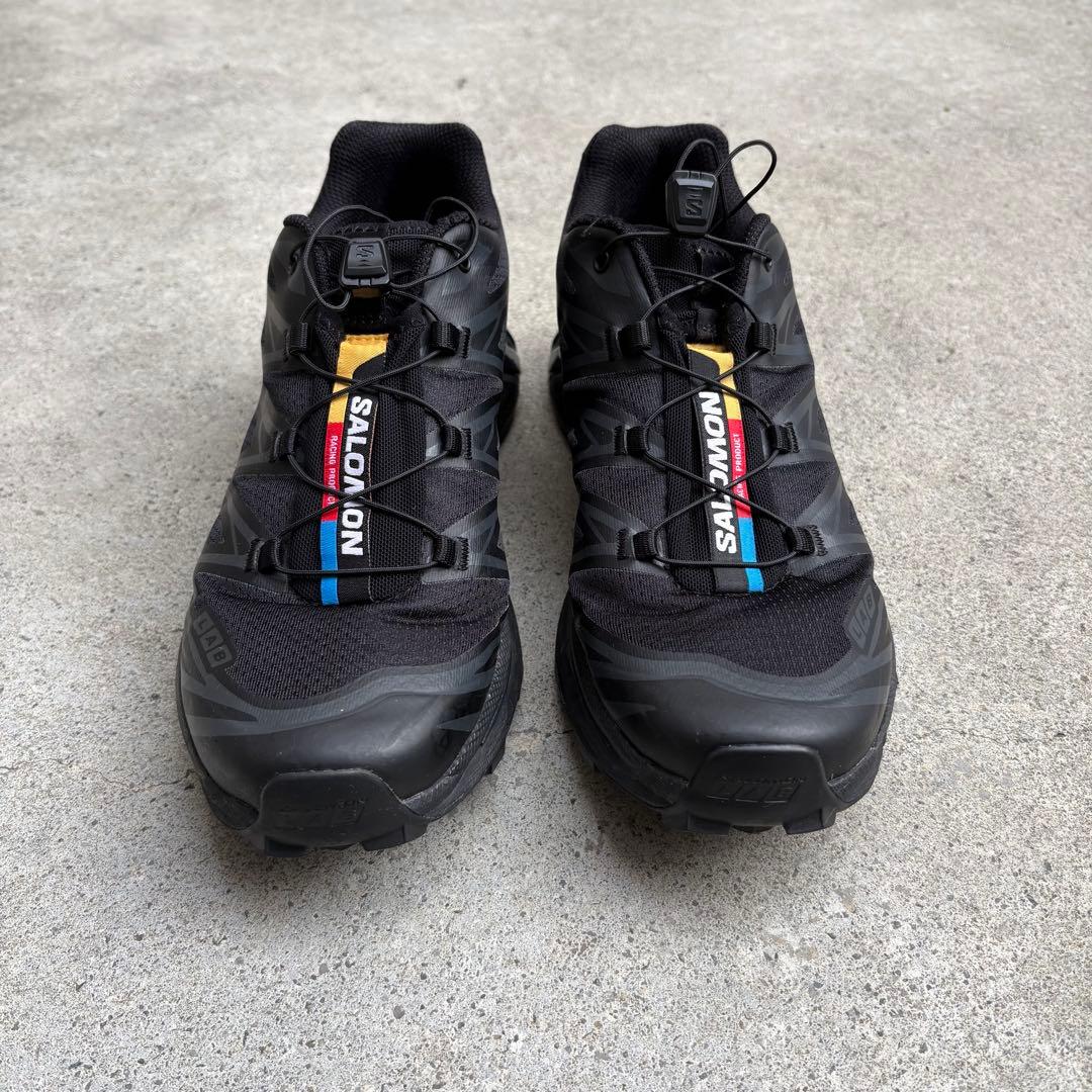 Salomon xt-6 black スポーツスタイルシューズ