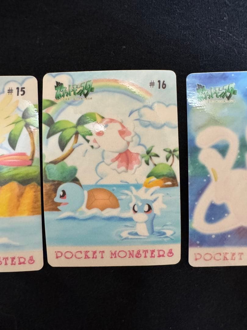 ニャースのニャンだこいつら？連番3枚 バンダイ ポケモン シールダス ミュウツー