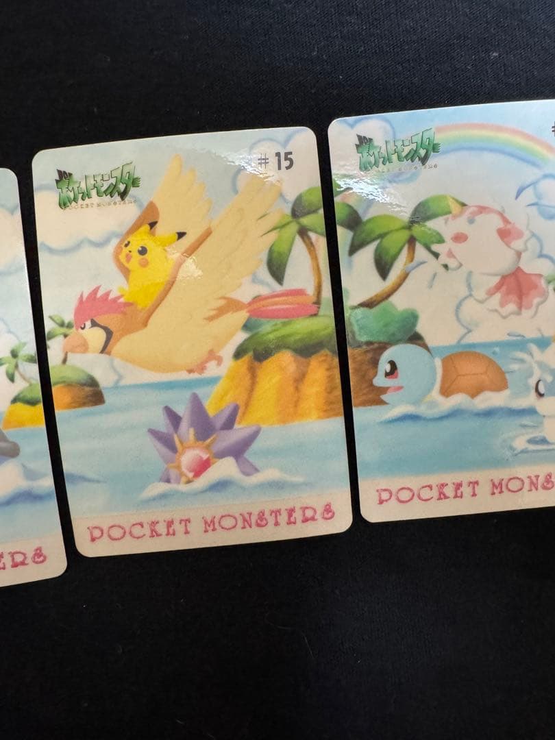 ニャースのニャンだこいつら？連番3枚 バンダイ ポケモン シールダス ミュウツー