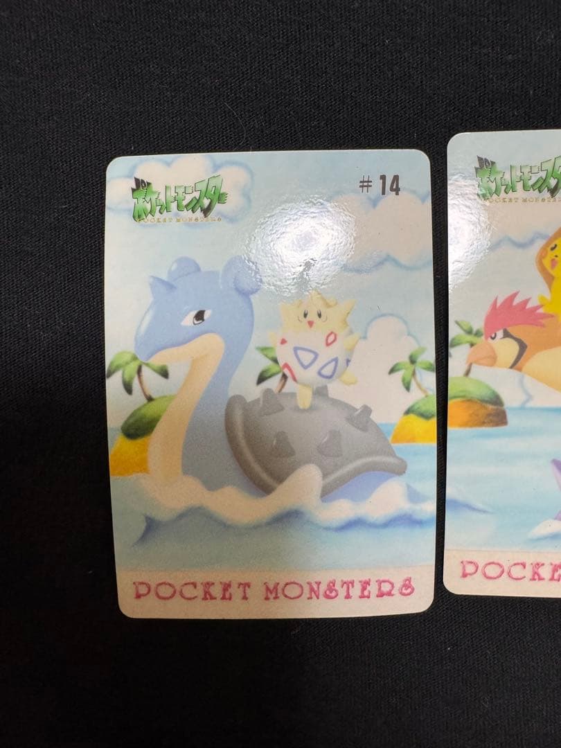 ニャースのニャンだこいつら？連番3枚 バンダイ ポケモン シールダス ミュウツー