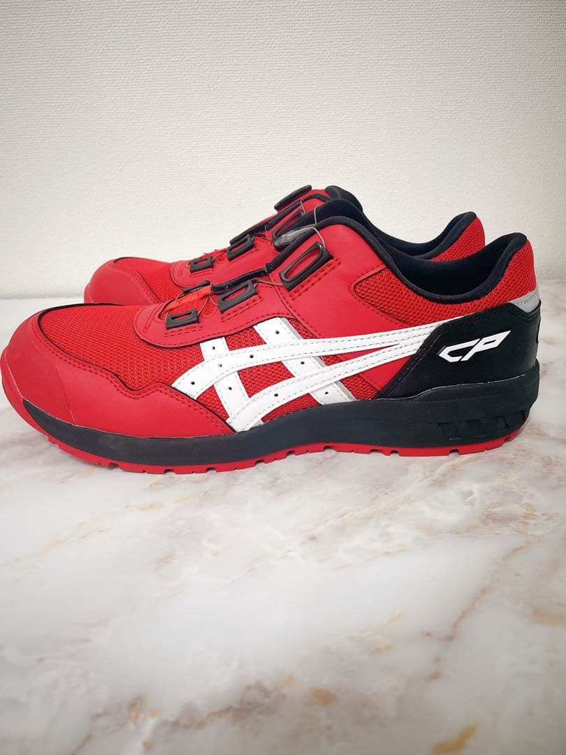 【新品未使用】アシックス　安全靴　BOAシステム 赤　asics 26.5センチ