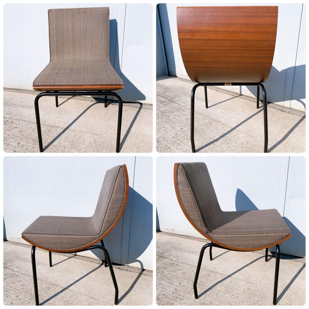 Abord アボール デザインチェア 2脚セット 椅子 インテリア ブラウン