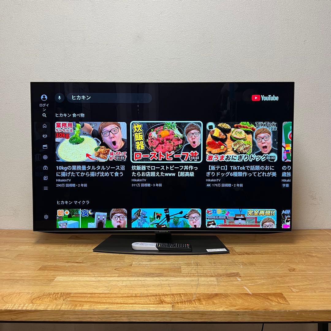 シャープ 48V型 4K有機ELテレビ AQUOS 4T-C48CQ1 アプリ○