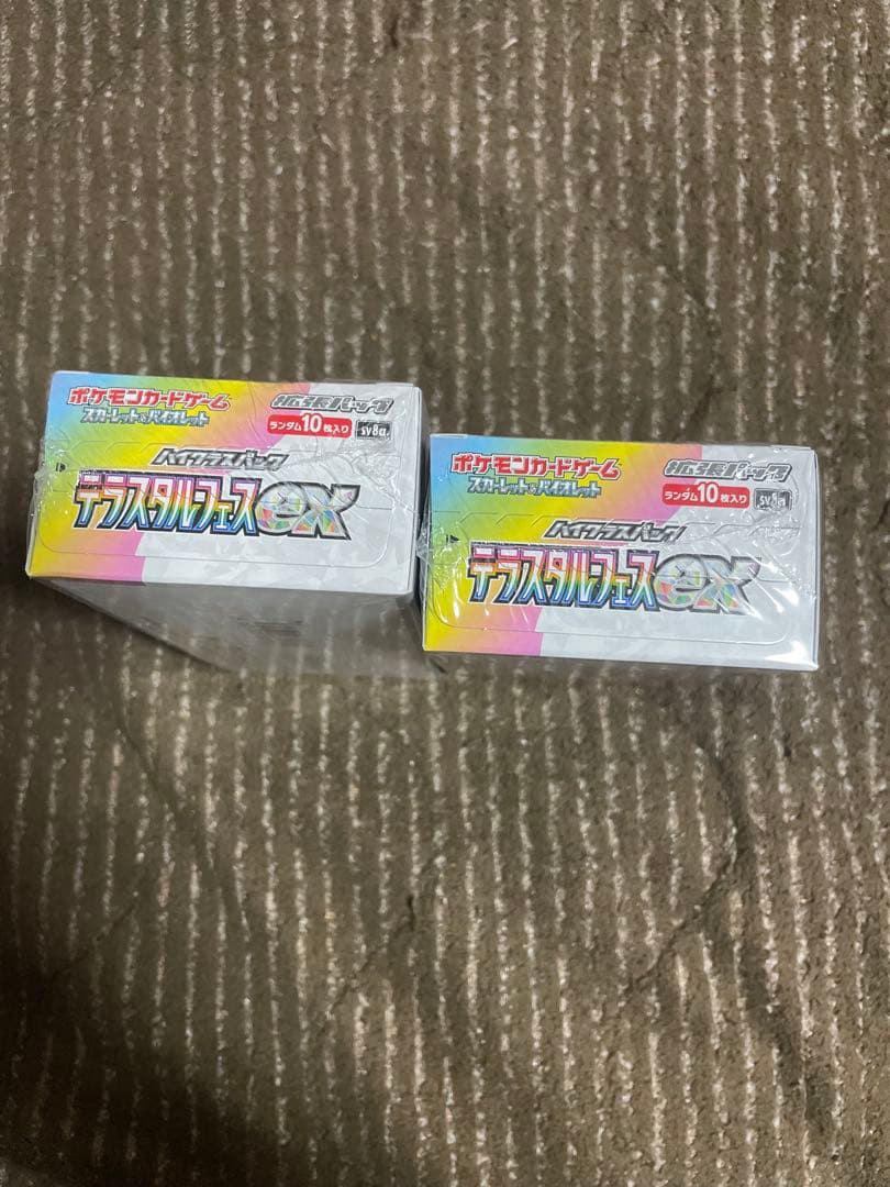ポケモンカードゲーム テラスタルフェスex 2BOX シュリンク付新品・未開封