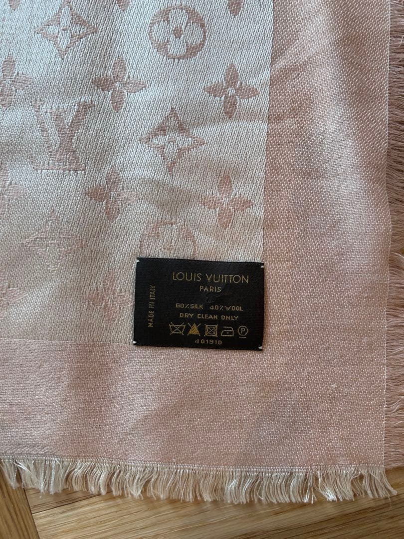LOUIS VUITTON ピンク モノグラム ストール