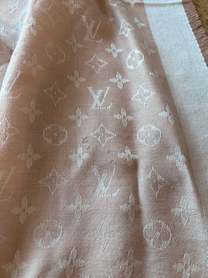LOUIS VUITTON ピンク モノグラム ストール