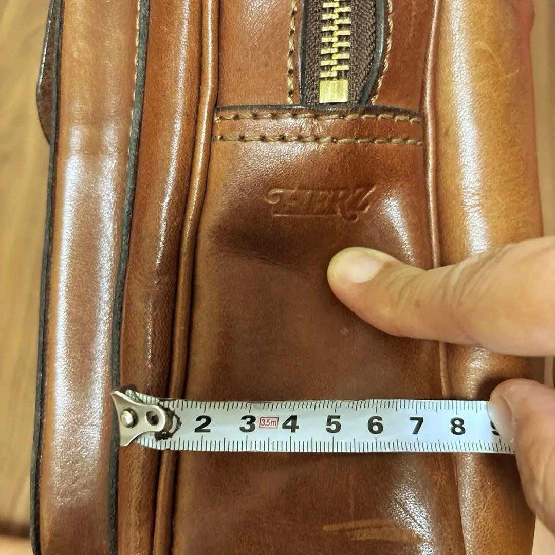 せ*ん様 HERZビジネスバッグ　ショルダーバッグ　A4可　ブラウンcitybo