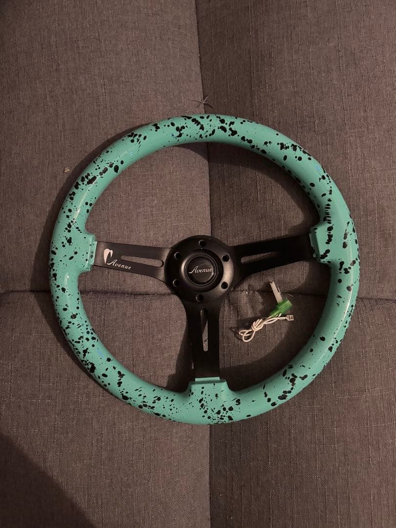 Avenue ステアリング　ミント/スプラッター