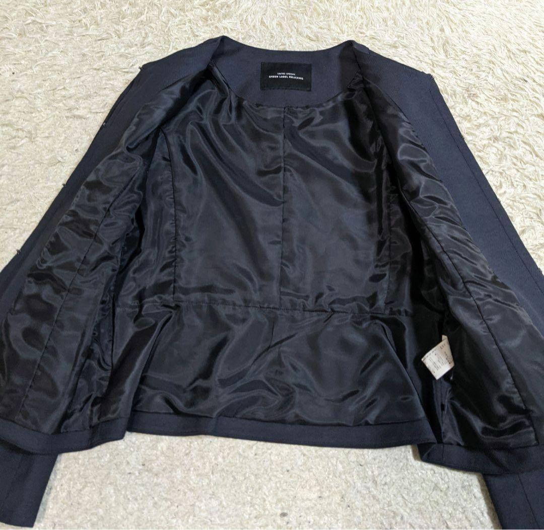 ユナイテッドアローズ　パンツスーツ　コットンリネン