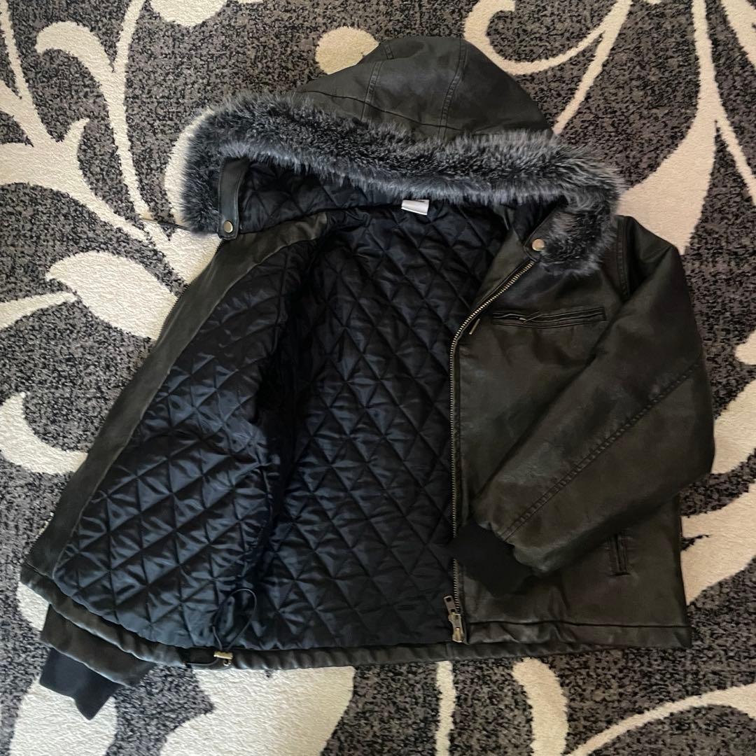 WISH FOR EVER ドローコードダブルジップ２WAYフードブルゾン