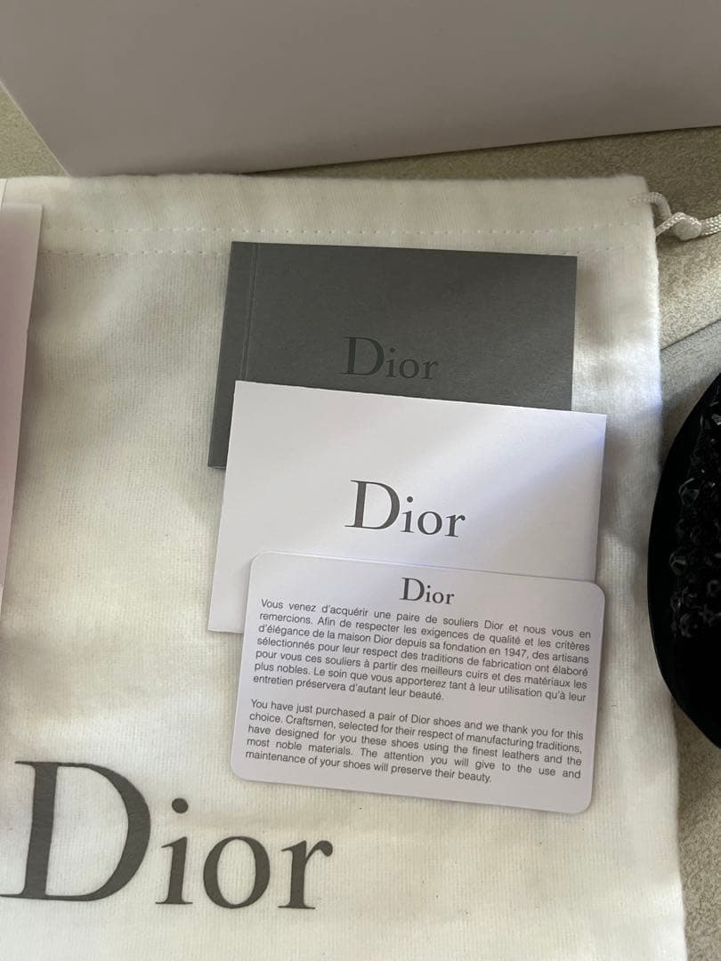 【極美品】Dior ビーズ刺繍 メッシュパンプス 35.5 黒