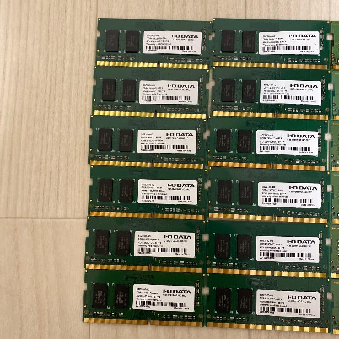 N*a様 DDR4 メモリー 4GB(4GB×24枚)　ノートPC