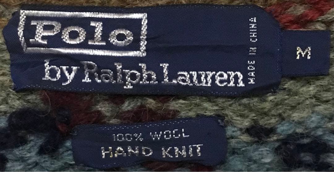 超レア カニエウエスト着 90's ラルフローレン カウボーイ柄 ニットセーター