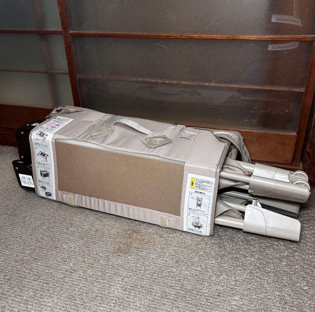 ココネルエアー 折り畳み ベビーベッド ココアブラウン