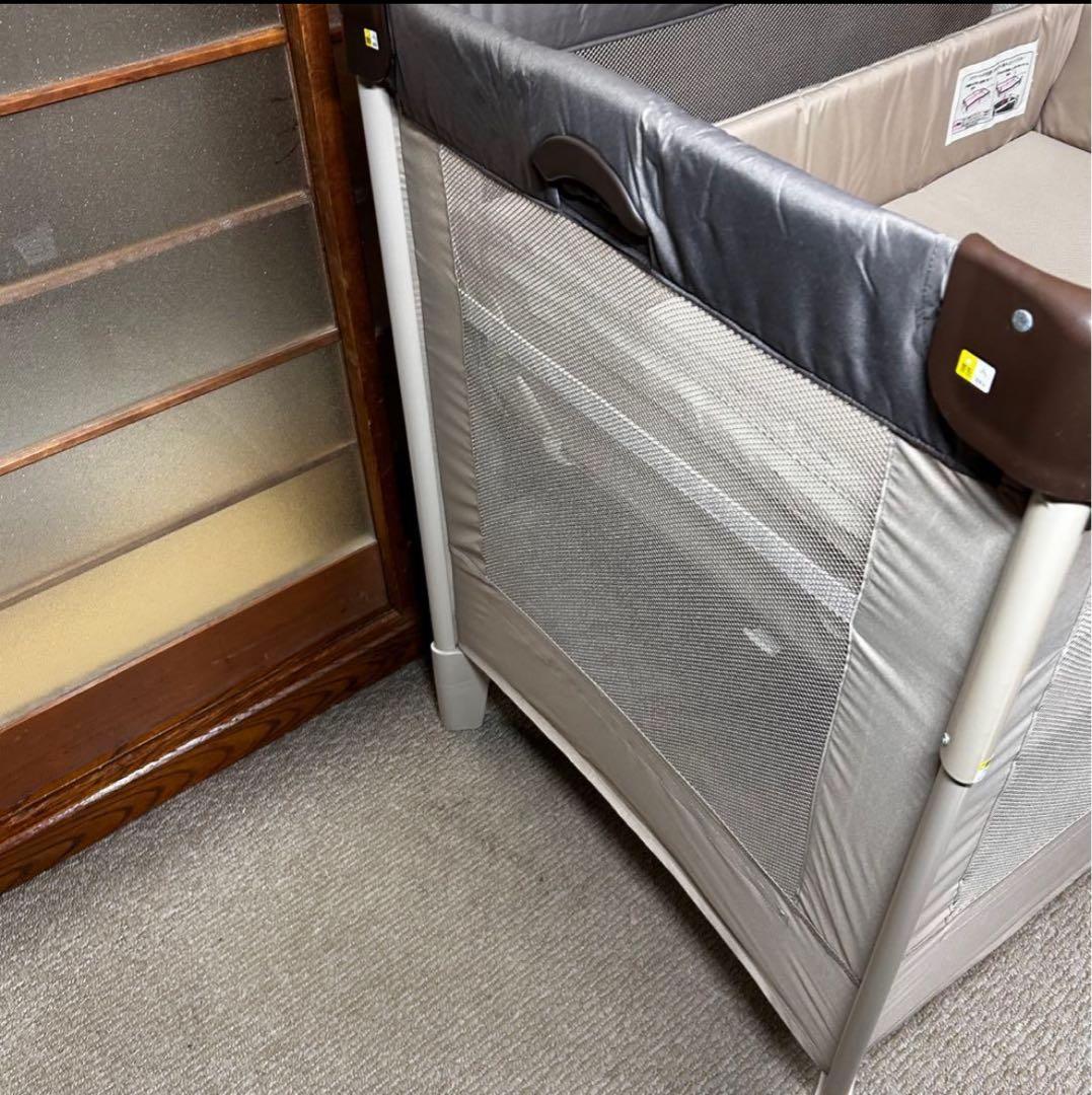 ココネルエアー 折り畳み ベビーベッド ココアブラウン