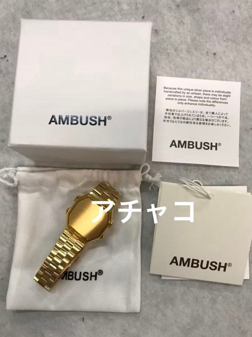 Ambush timeless時計型ブレス ゴールド