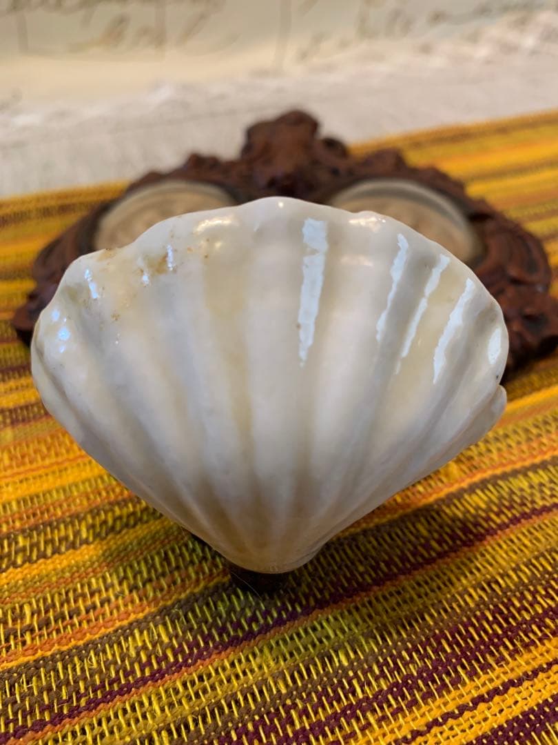 フランス製　アンティークのレアなメダイヨンのガラスドームが2個付いてます！繊細！