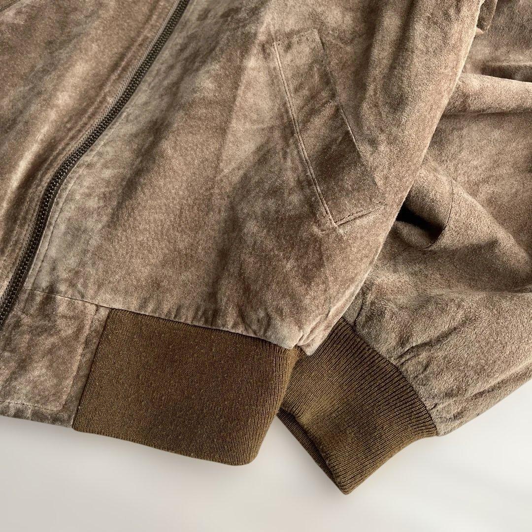 90s スウェード ジャケット MA-1 MELROSE vintage 短丈