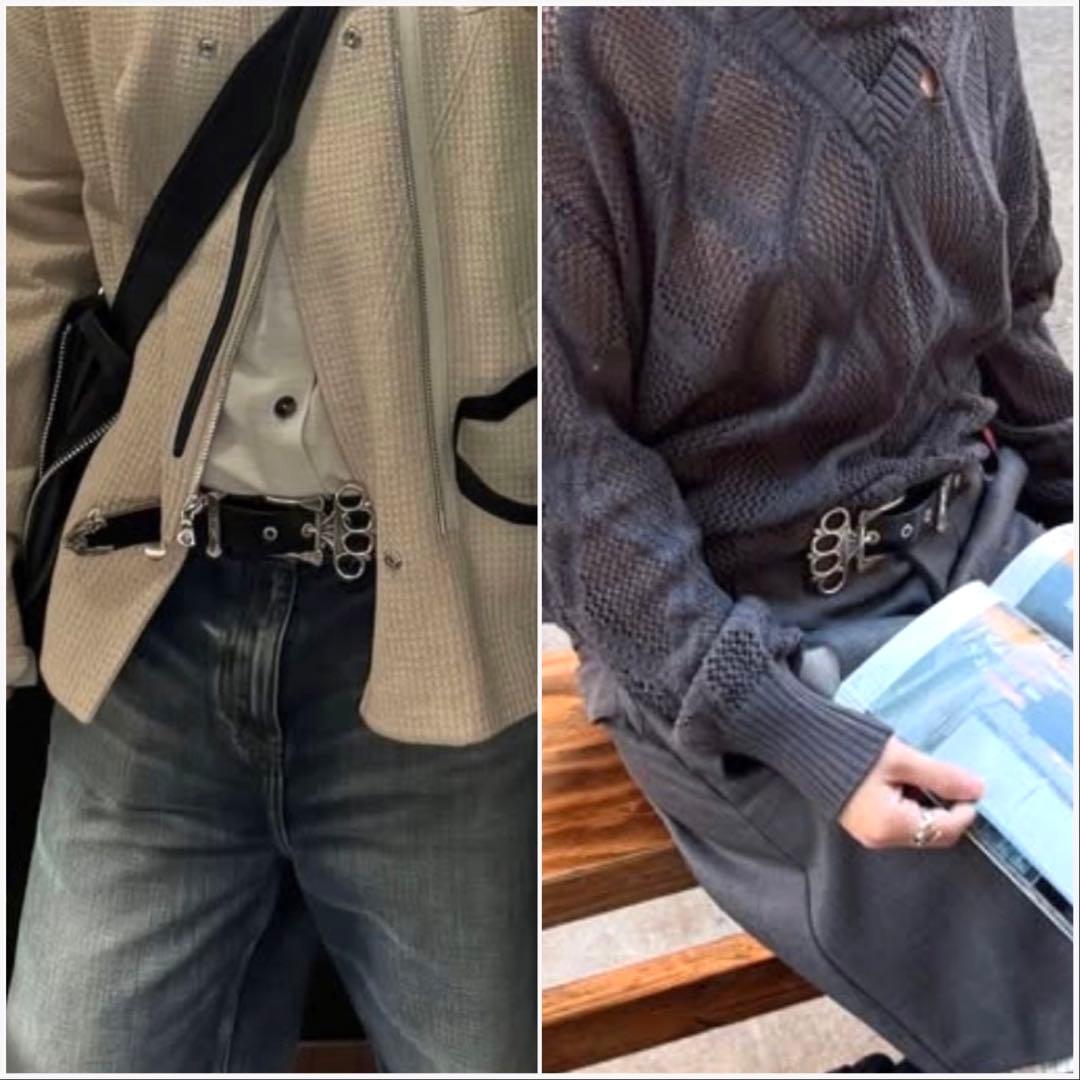 【NULLUS】SILVER FILLED KUNCKLES BELT