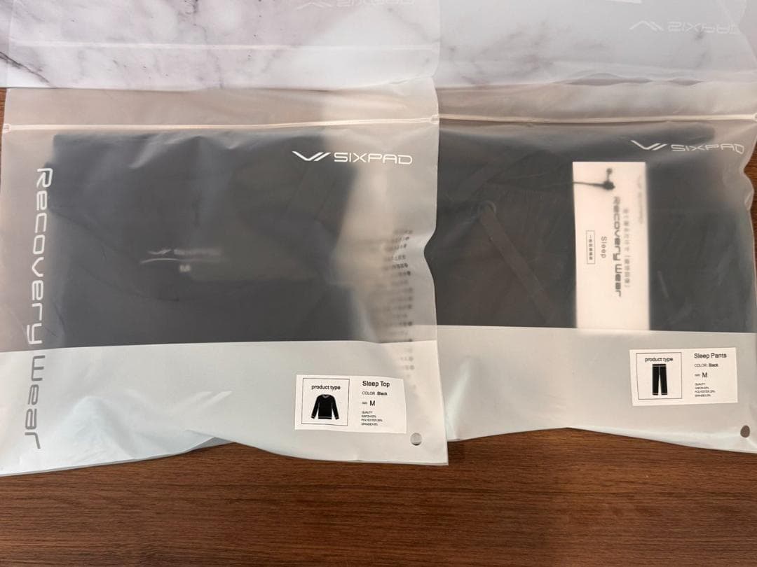 【新品未使用】SIXPAD リカバリーウェア 上下セット Mサイズ ブラック