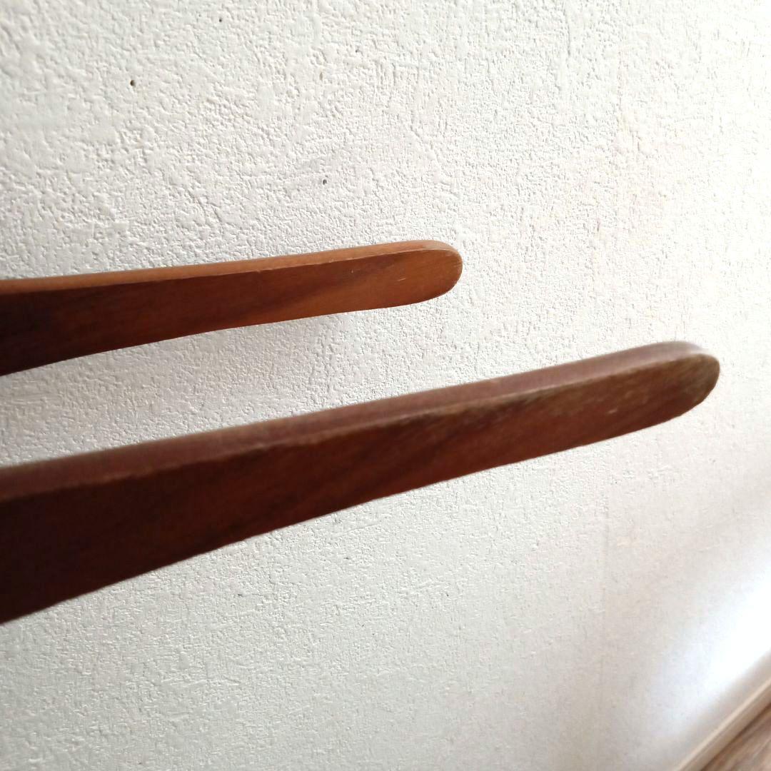 チークのハンガー 5本セット スウェーデン 北欧ヴィンテージ