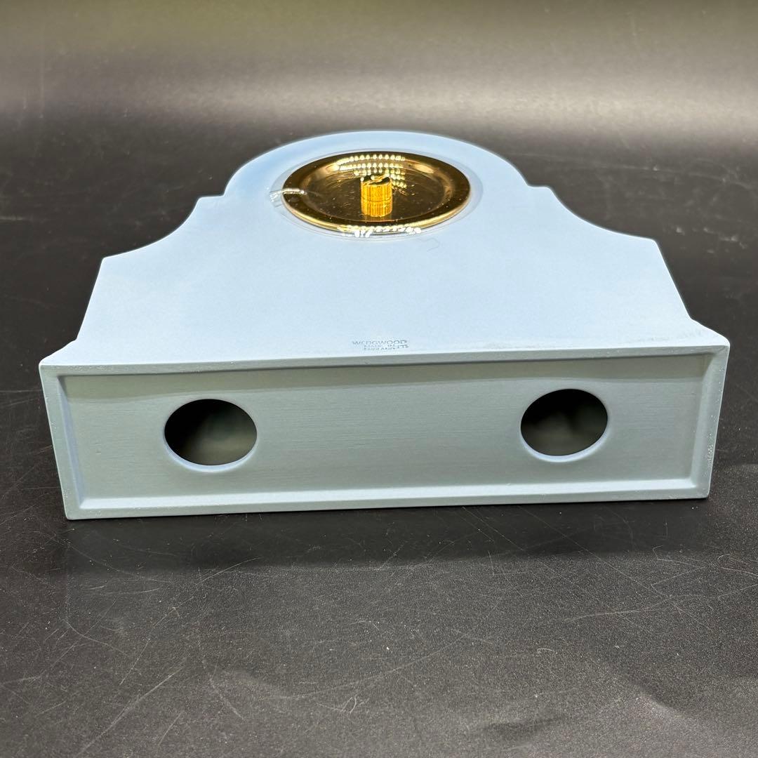 箱付き ウェッジウッド 置時計 　ペールマントルクロック　ブルー　no.177