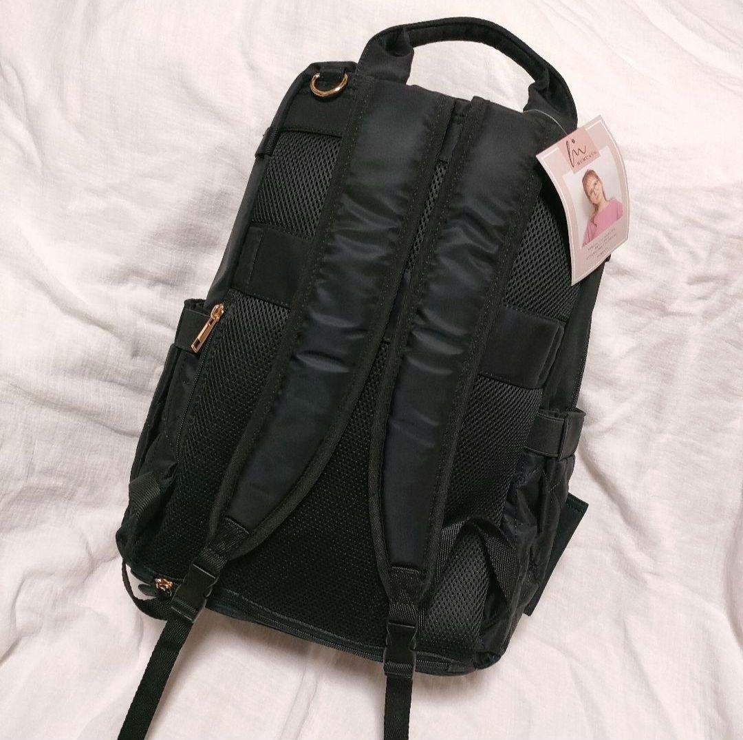 しまむら MUMU&CO. コラボ マザーズバッグ 黒 リュック　バックパック