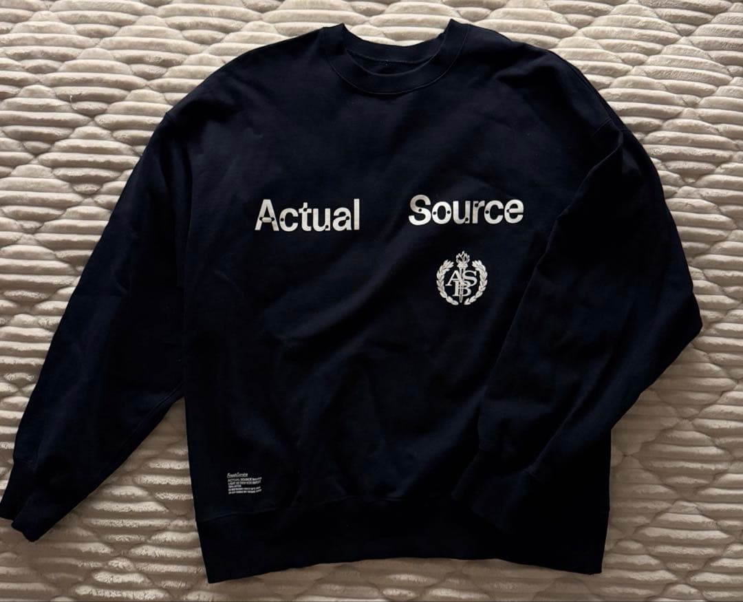 Actual Source ×Fresh Serviceネイビー トレーナー