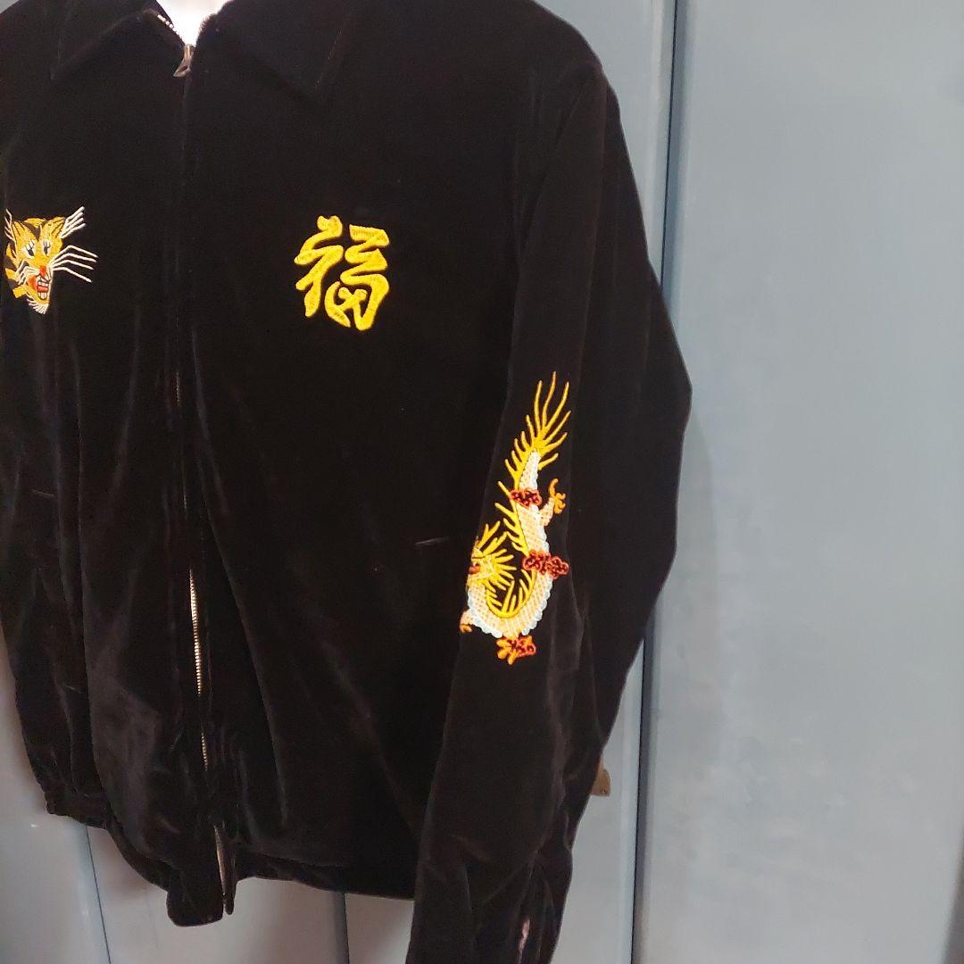 S*様 Houston 黒 ベルベット スカジャン 別珍　ヒューストン