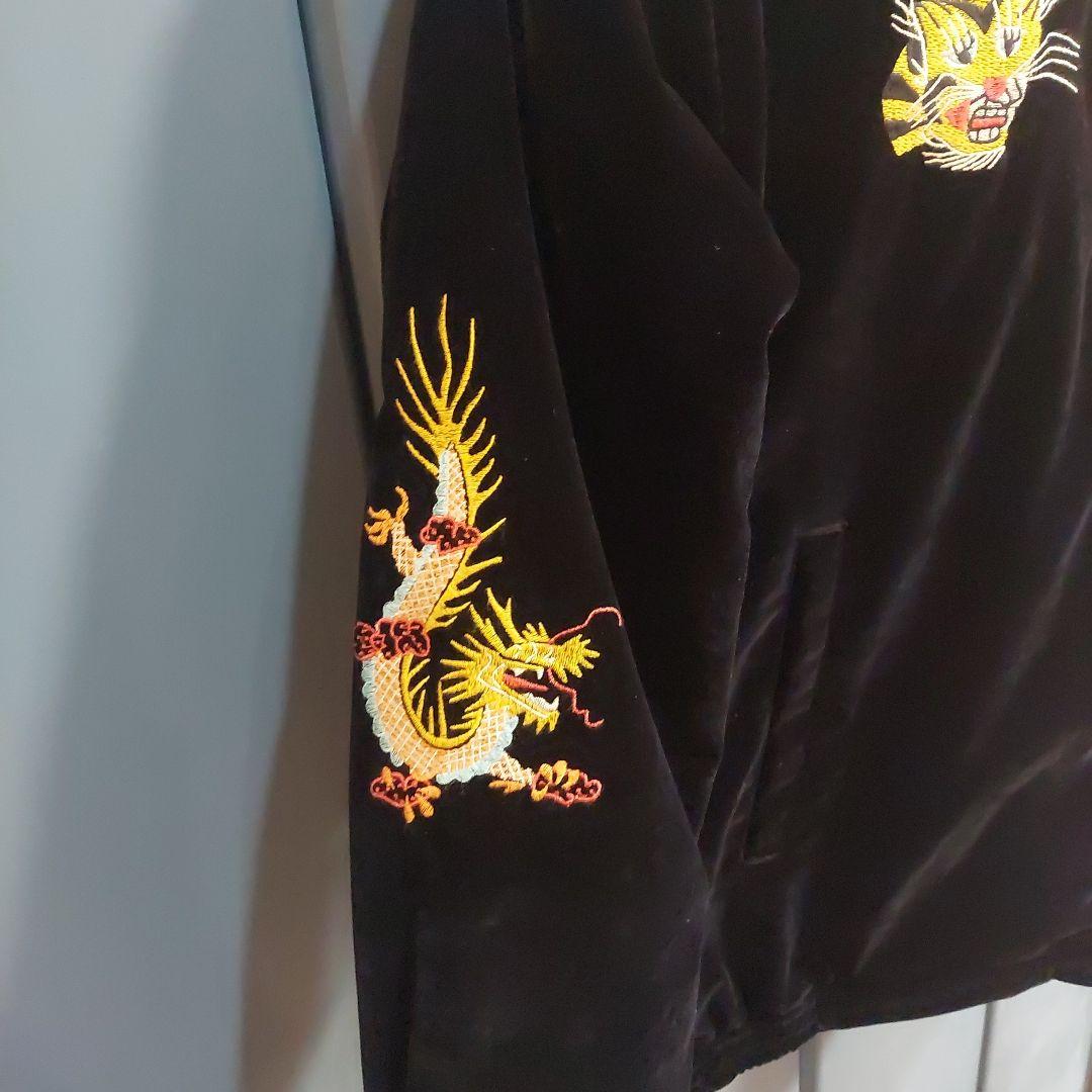 S*様 Houston 黒 ベルベット スカジャン 別珍　ヒューストン