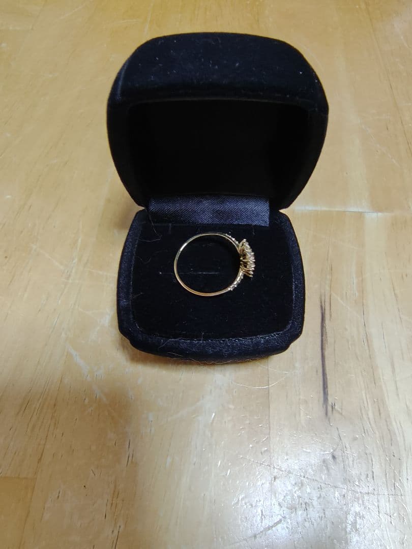 k18 YG ダイヤモンドフラワーリング