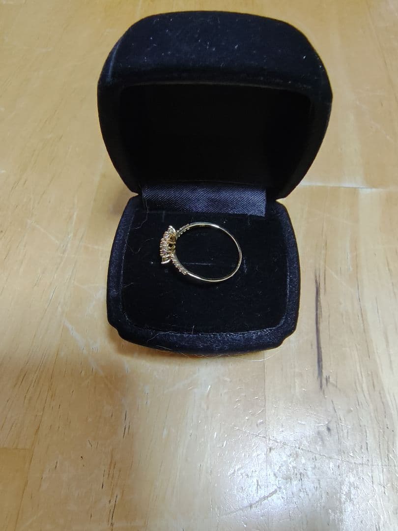 k18 YG ダイヤモンドフラワーリング